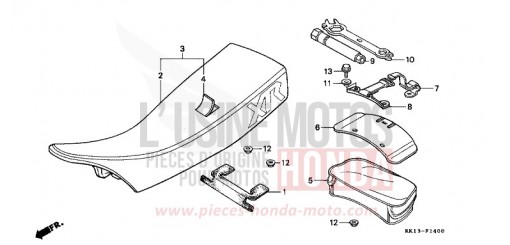 SELLA/ATTREZZI (XR250RE/RF) XR250RF di 1985